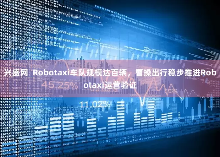兴盛网 Robotaxi车队规模达百辆,曹操出行稳步推进Robotaxi运营验证